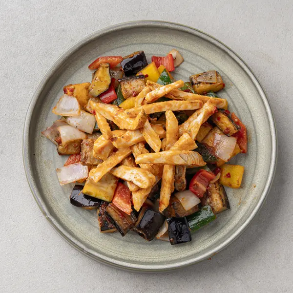 Tunisian Chicken & Harra Vegetables